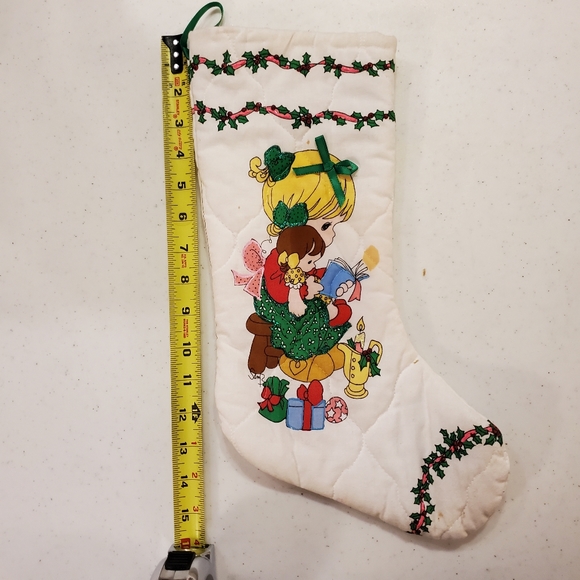 Precious moments 15" full size Christmas stocking - Picture 2 of 7
